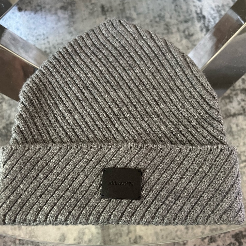 ALLSAINTS Traveling Ribbed Beanie - Picture 3 of 5
